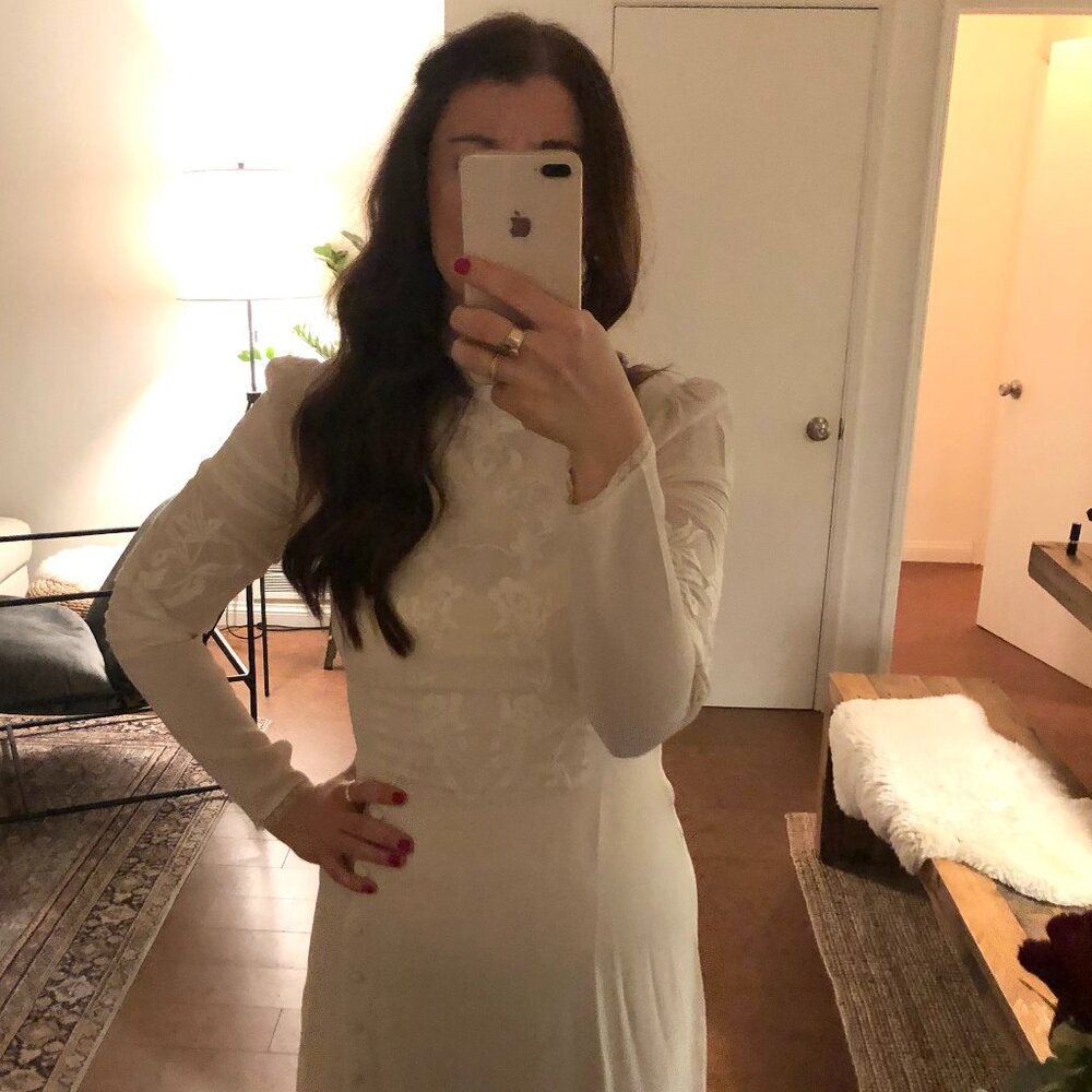 REFORMATION Adelia Midi Dress Sz 8 - Picture 7 of 12